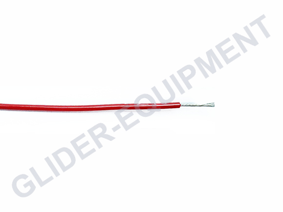 Tefzel kabel AWG24 (0.27mm²) rood [M22759/16-24-2]